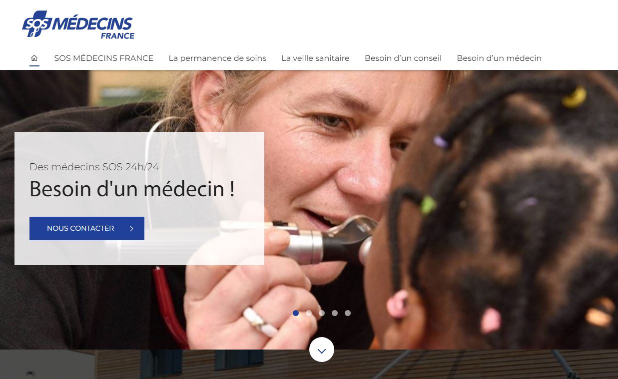 Capture Site Internet Sos Medecins