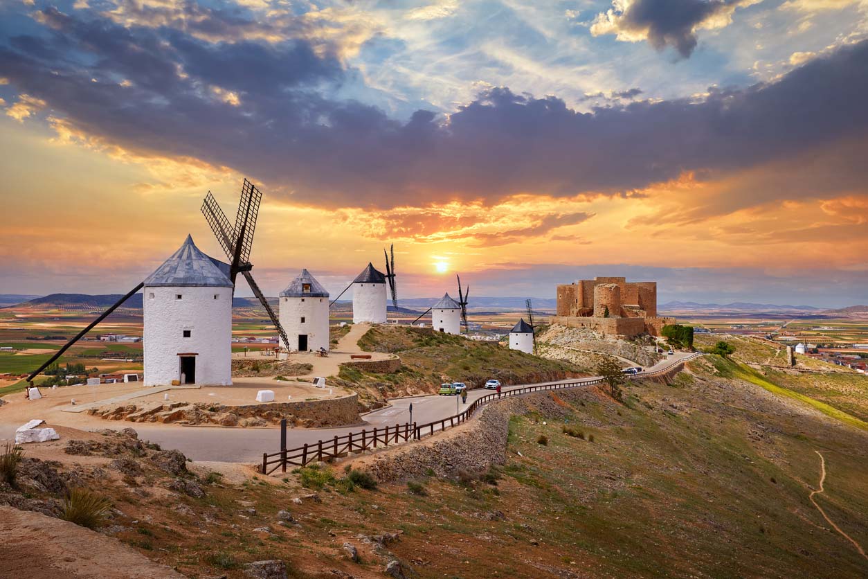 les moulins de la ville de Consuegra