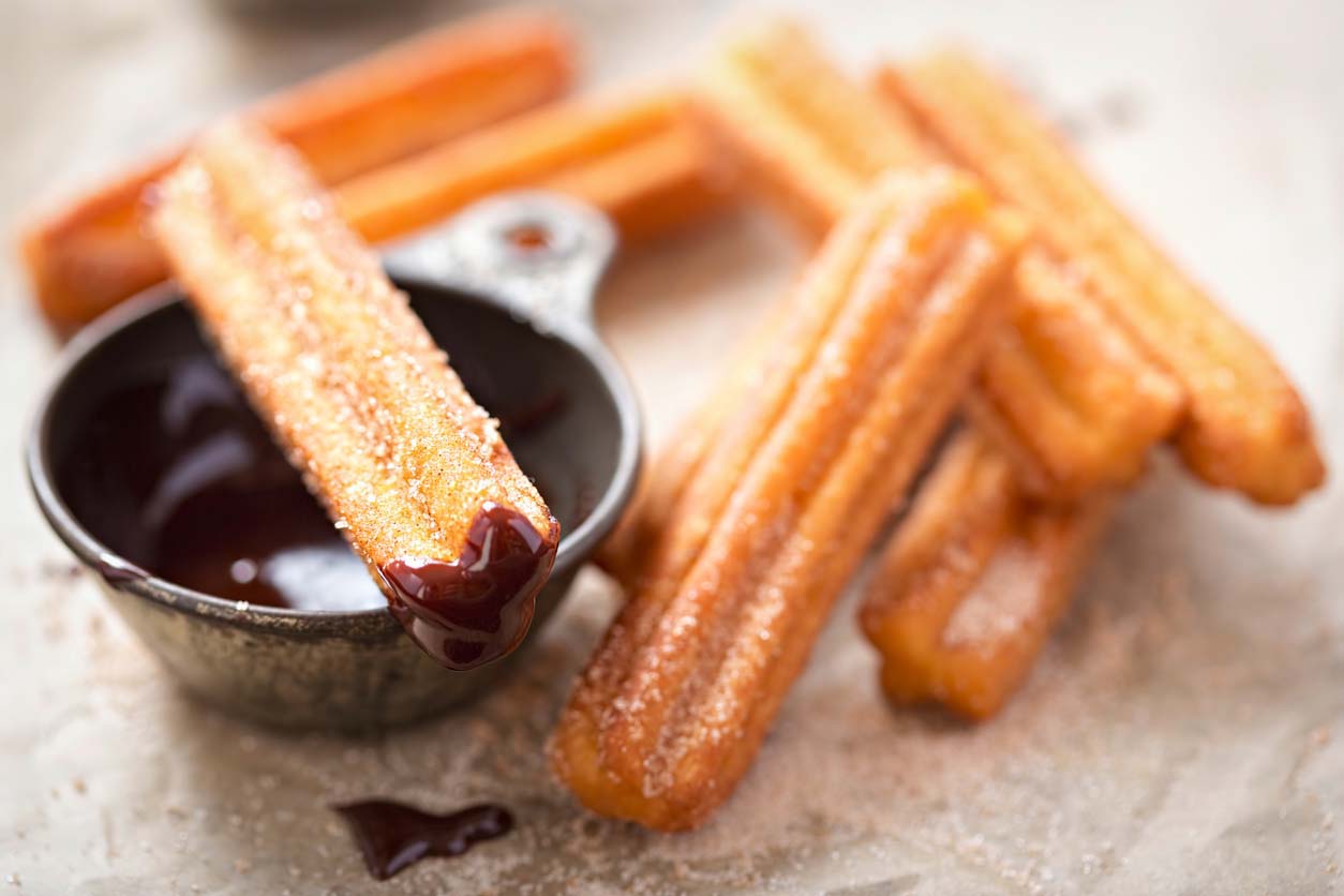 Churros au chocolat