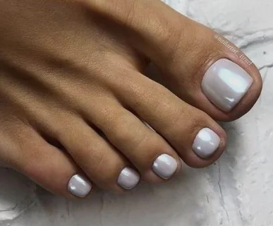 nail Art Pied Chromé