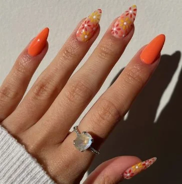 nail Art à Fleur été
