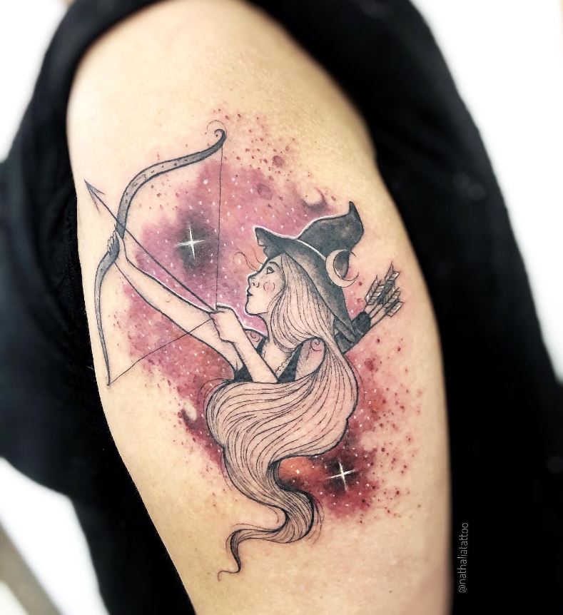 Tatouage Signe Astrologique Sagittaire Sorcière