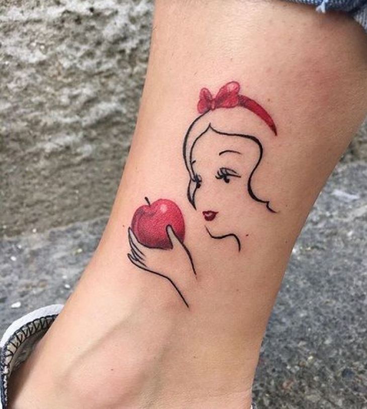 Tatouage Disney Blanche Neige 