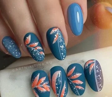 nail Art Fleur D'automne