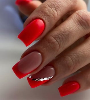 nail Art Glamour Rouge