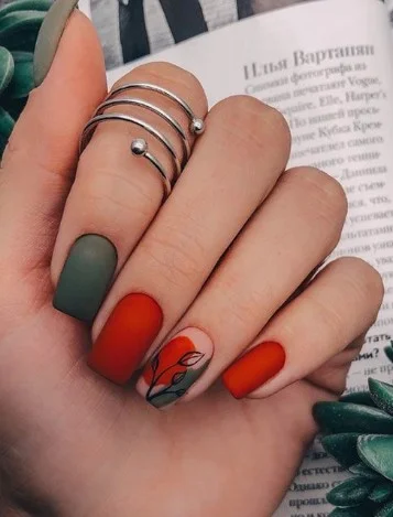 nail Art Végétal Autome