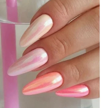 nail Art Rose Chrome