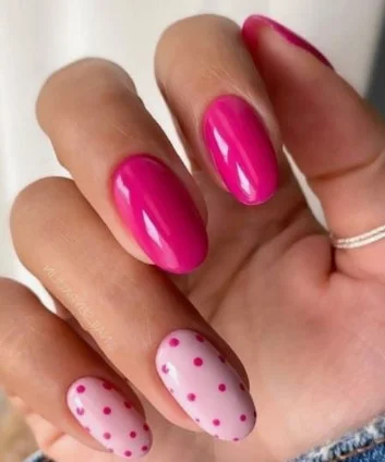 nail Art Rose Fuchsia