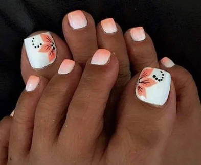 nail Art Pied Motif Floral