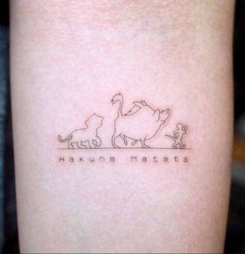 Tatouage Disney Noir Et Blanc