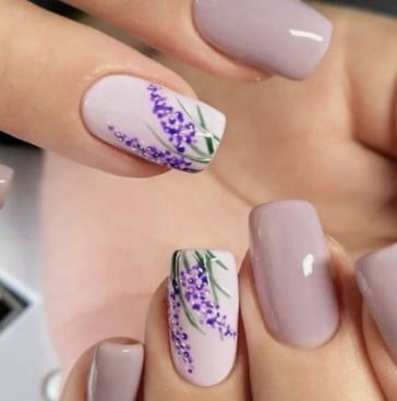 50 Id es De Nail Art Au Motif Fleur Pour Vos Ongles