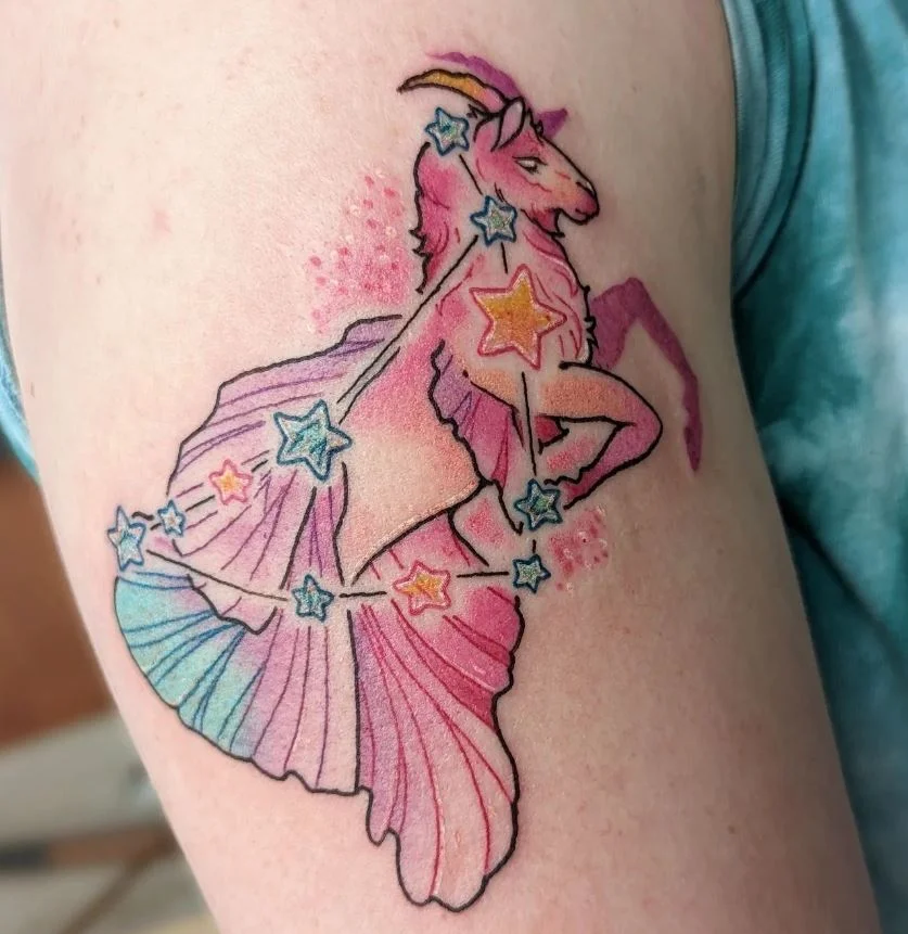 Constellation Capricorne Tatouage