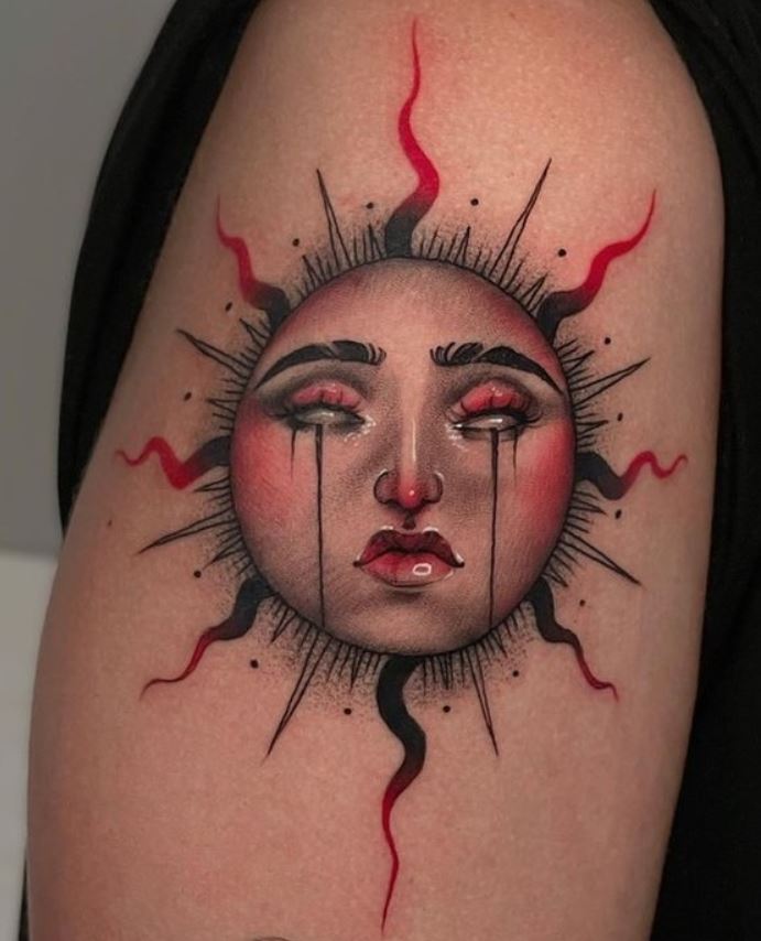 Tatouage Larmes Du Soleil 