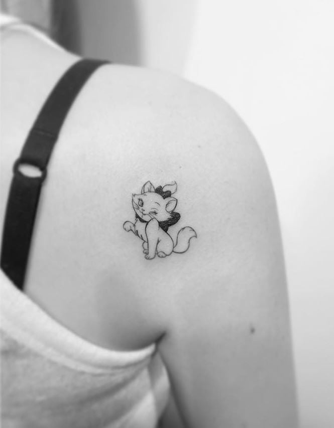 Tatouage Discret Disney Marie Aristochats 