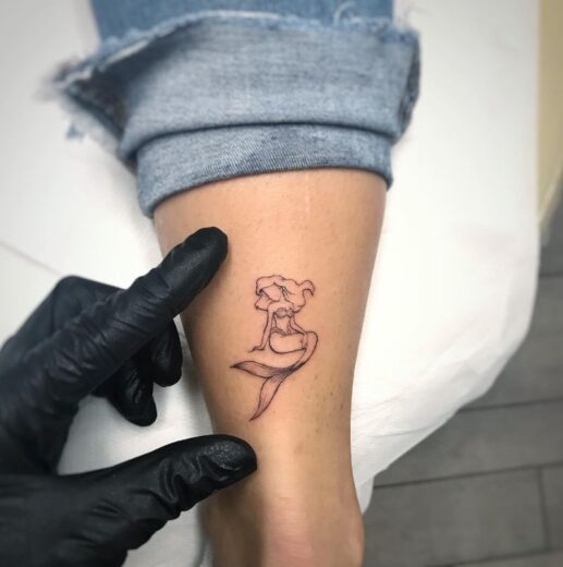 Tatouage Disney Noir Et Blanc