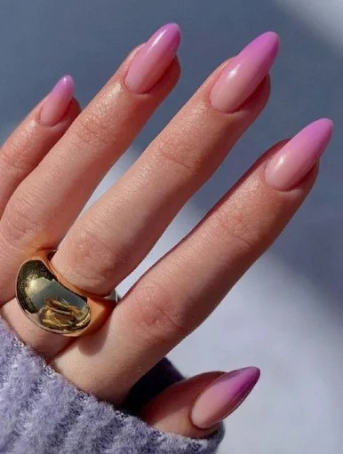 nail Art Dégradé Rose