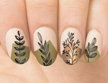 nail Art Imprimé Végétal