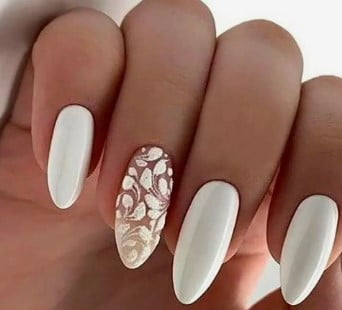 nail Art Transparent Et Blanc