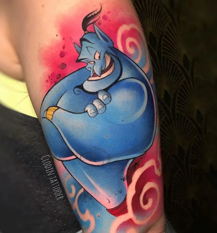 Tatouage Disney Génie De Aladdin 