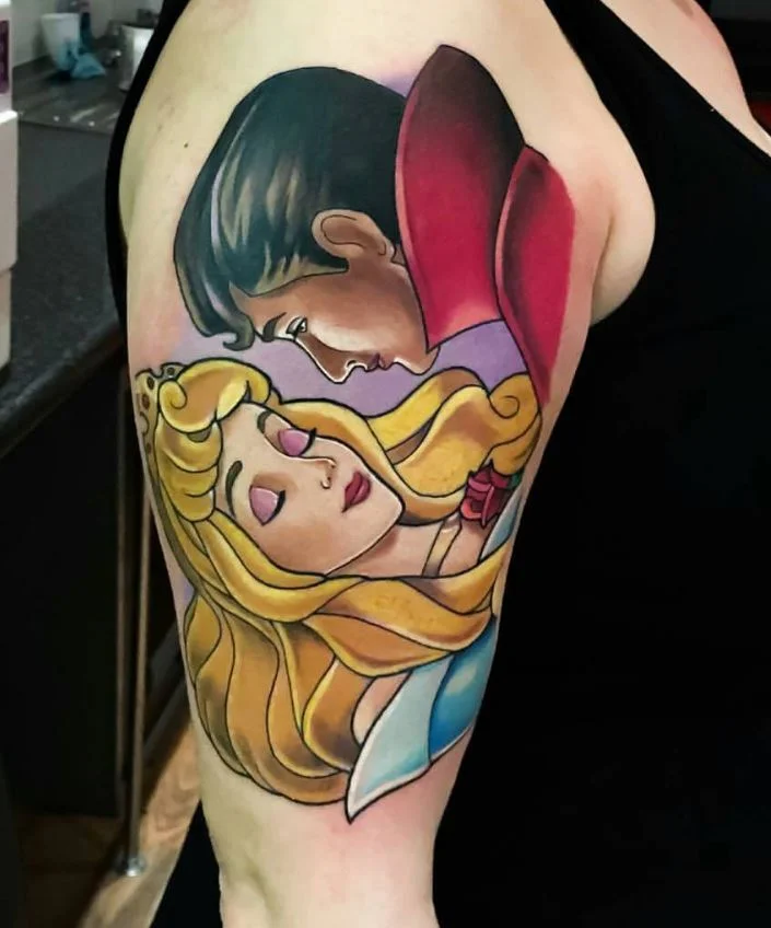 Tatouage Disney La Belle Au Bois Dormant Aurore Et Philippe