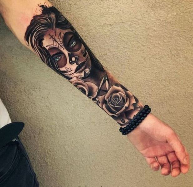 La Catrina Et Des Roses