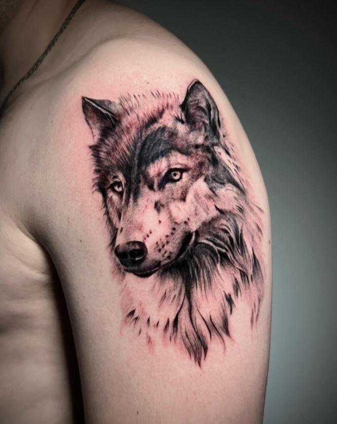 Tatouage Fourrure De Loup