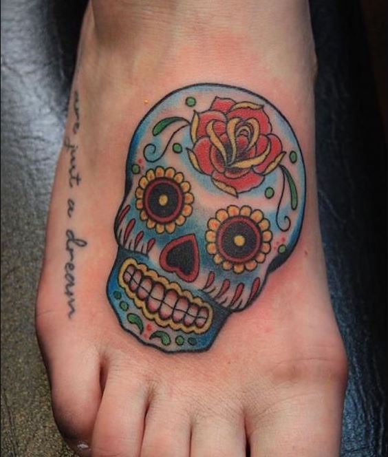 Un Sugar Skull Bleu