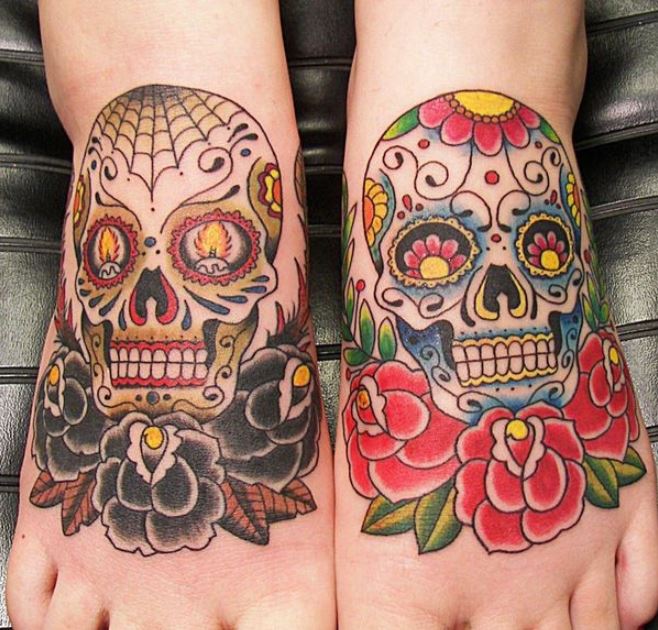  Des Sugar Skull Et Des Roses