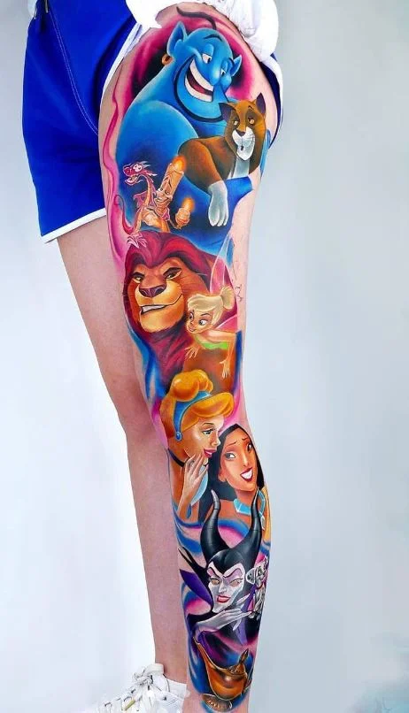 Tatouage Disney Personnages Braves Et Méchant