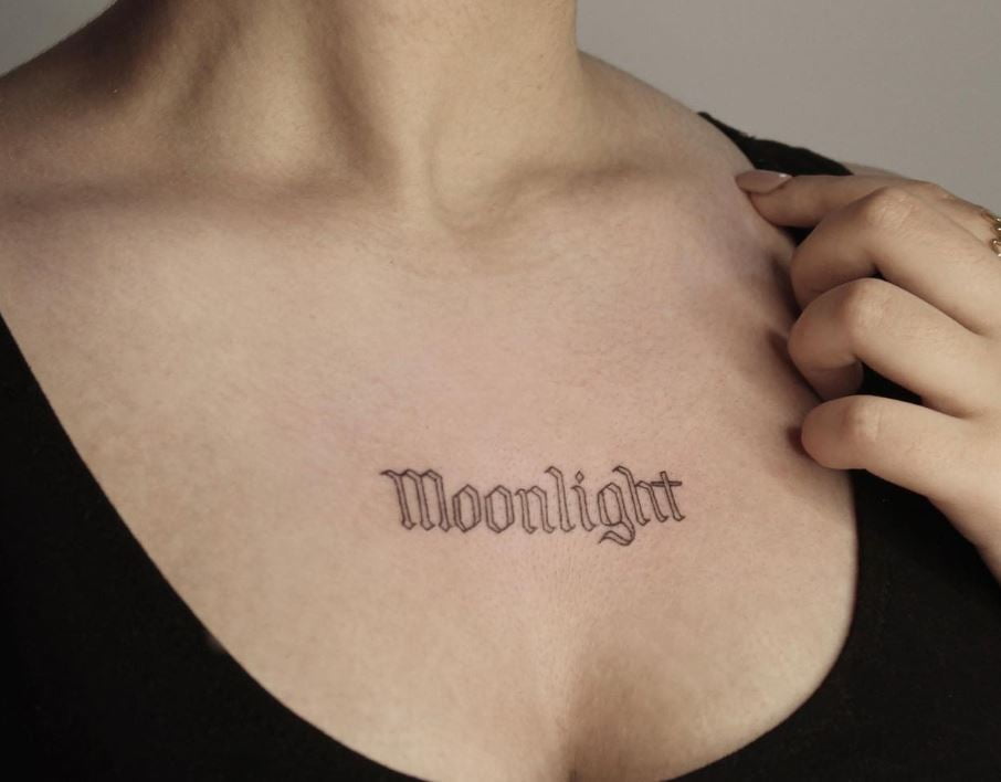  Tatouage Clair De Lune En Lettres