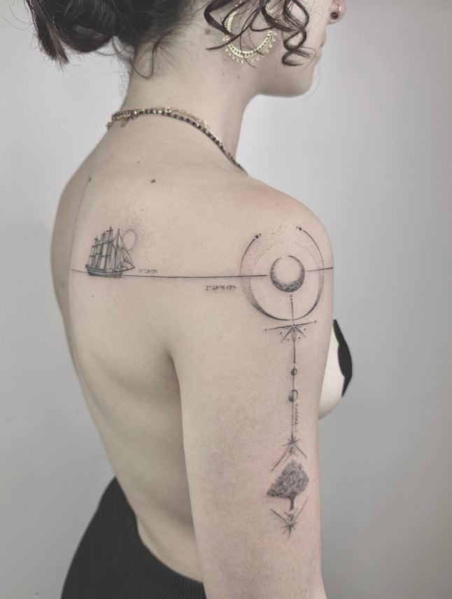  Tatouage Lune Et Voyage Astral