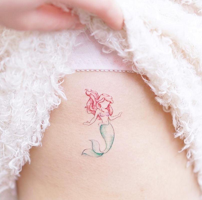 Tatouage Disney La Petite Sirène 