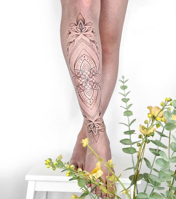 tatouage ornemental Esquisse De Mandala 