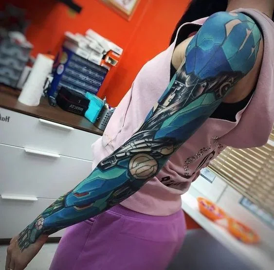 Une Armure Bleue