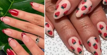 Nail Art Rouge