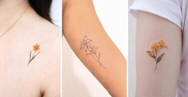 Tatouage Fleur Minimaliste