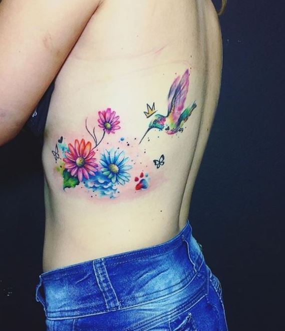 Fleurs & Colibri 