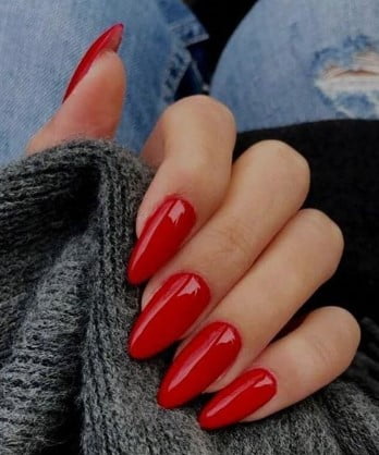 nail Art De Saint Valentin Rouge 