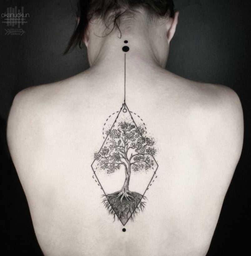  Tatouage Arbre De Vie Design Géométrique 