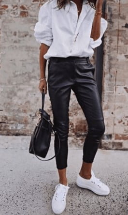 11.cropped Skinny Cuir 