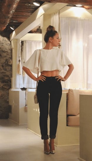 12.cropped Skinny Crop Top 