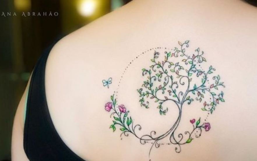 Tatouage Arbre De Vie En Arabesque 