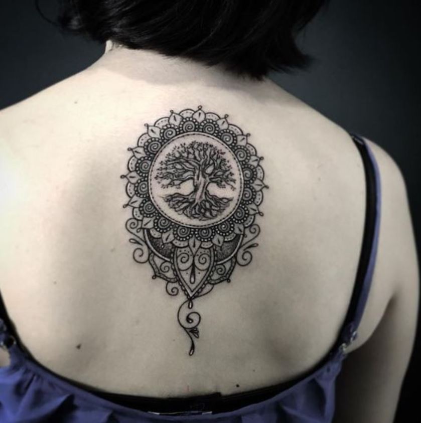  Tatouage Arbre De Vie Mandala Dentelle