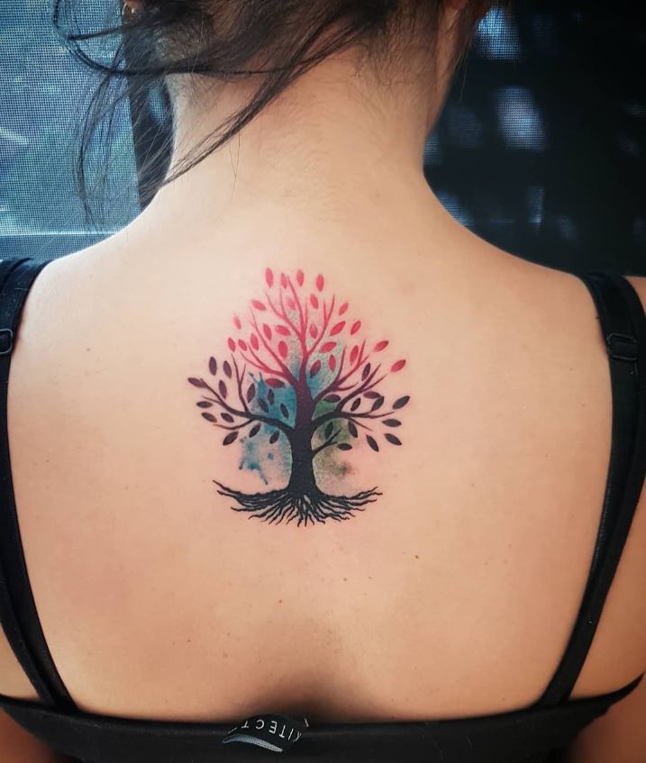 Tatouage Arbre De Vie En Couleur