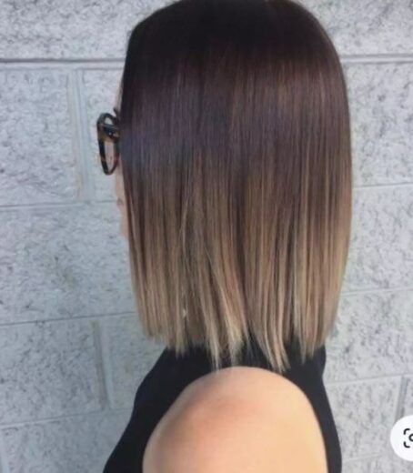 Ombre Hair Cheveux Courts Lisses