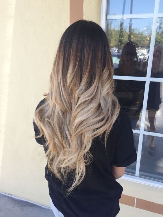 Ombré Hair Cheveux Longs Blond Foncé 