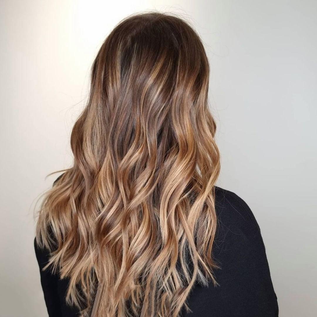 Ombré Hair Cheveux Longs Blond Caramel 