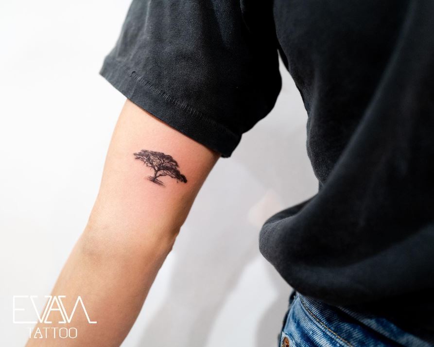 Tatouage Discret Arbre De Vie 