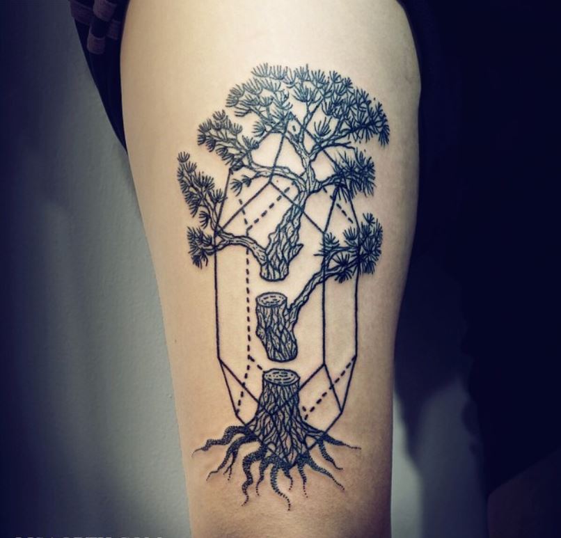 Tatouage Arbre De Vie à Découpe 