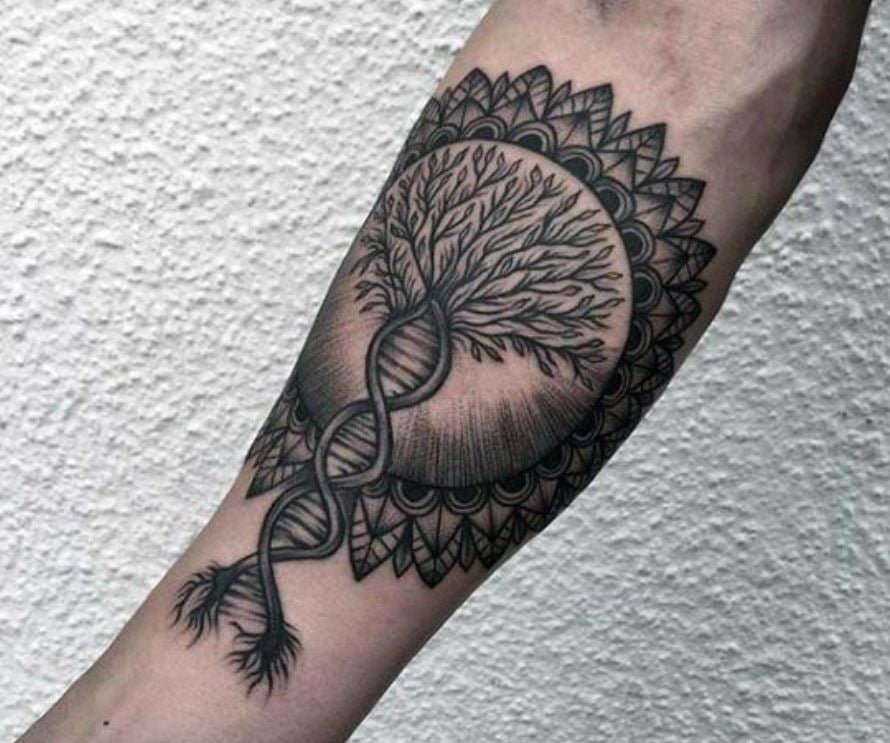 Tatouage Arbre De Vie Mandala Sur L'avant Bras 